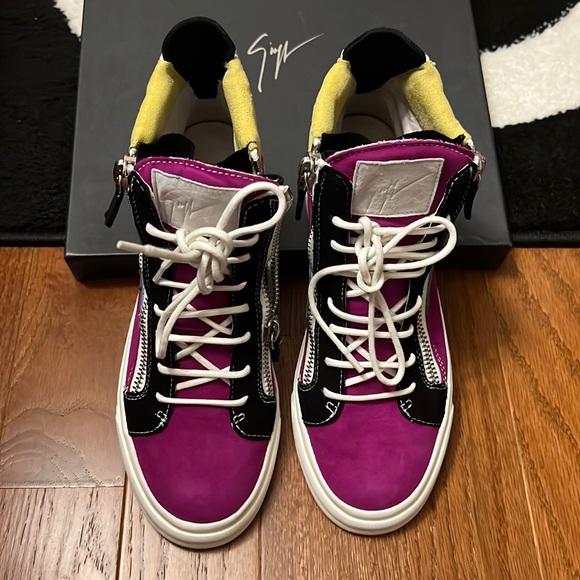 Giuseppe Zanotti multicolor studded sneakers size 8/38 - Picture 1 of 2